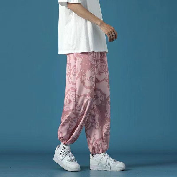 men's pants men pant casual summer ice silk sports loose harem trousers oversize male women streetwear joggers sweatpants, Black
men's pants men pant casual summer ice silk sports loose harem trousers oversize male women streetwear joggers sweatpants, Black