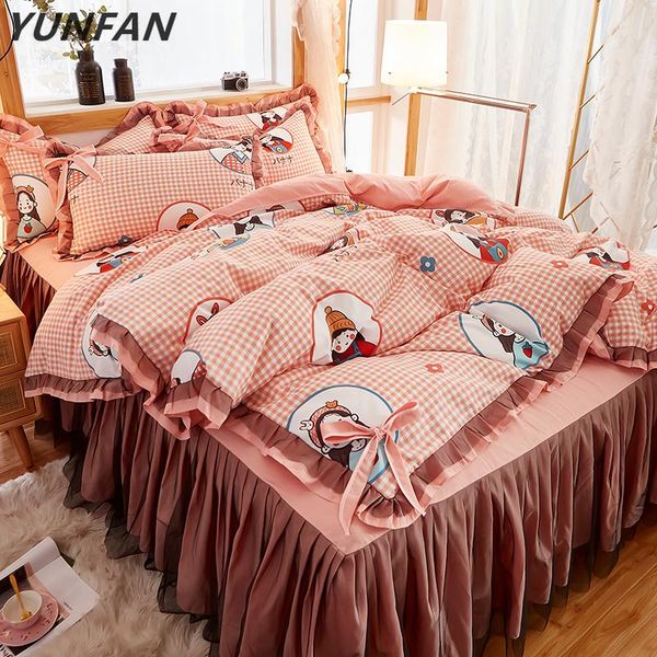 bedding sets pink full king bedspread wedding princess duvet cover pillowcase girls lace bed skirt luxury bedclothes
bedding sets pink full king bedspread wedding princess duvet cover pillowcase girls lace bed skirt luxury bedclothes