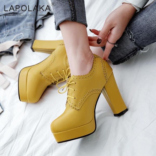 dress shoes lapolaka 2021 design big size 43 platform concise lady pumps female lace up offices dressing ladies woman, Black
dress shoes lapolaka 2021 design big size 43 platform concise lady pumps female lace up offices dressing ladies woman, Black