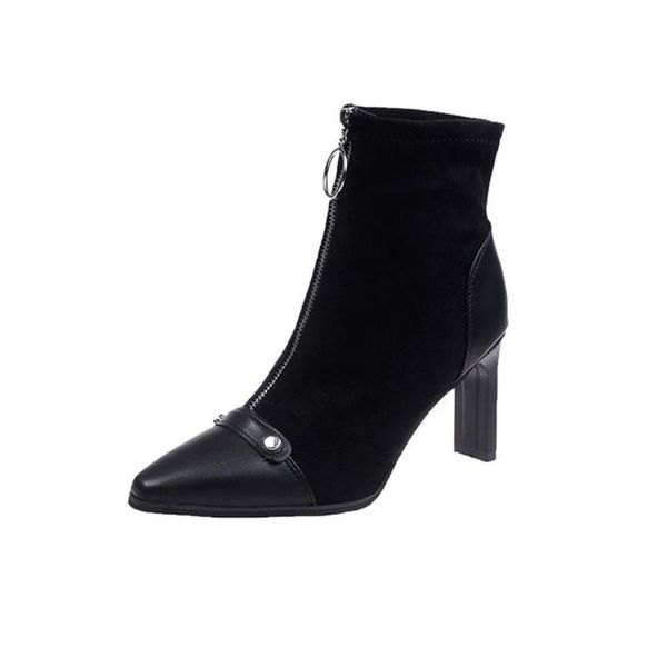 boots artin women's autumn and winter temperament fashion square heel 2021 socks toe short trend, Black
boots artin women's autumn and winter temperament fashion square heel 2021 socks toe short trend, Black