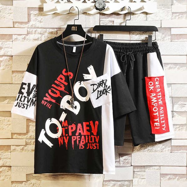 men's tracksuits summer t-shirts+shorts 2 pieces sets sportswear tracksuit streetwear loose casual size 3xl m3ug, Gray
men's tracksuits summer t-shirts+shorts 2 pieces sets sportswear tracksuit streetwear loose casual size 3xl m3ug, Gray