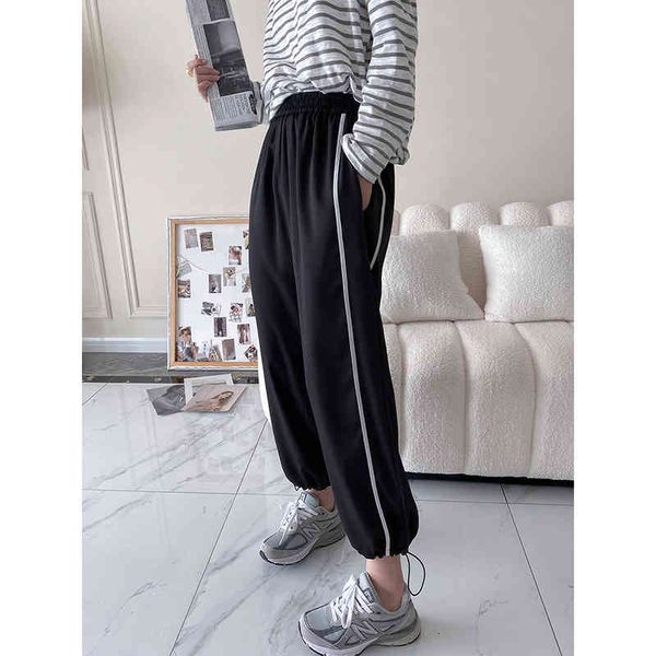 women's pants & capris hxjjp black straight wide-legged ankle-length autumn new loose casual draw rope strappy sn0422 55o5, Black;white
women's pants & capris hxjjp black straight wide-legged ankle-length autumn new loose casual draw rope strappy sn0422 55o5, Black;white