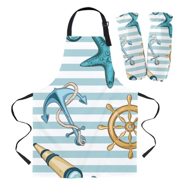 aprons daily cleaning apron set anchor starfish telescope chef waiter anti-oil kids cooking gardening work sleeve cover
aprons daily cleaning apron set anchor starfish telescope chef waiter anti-oil kids cooking gardening work sleeve cover