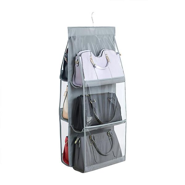 storage bags 6 pockets shelf tote rack bag clear hanging purse handbag organizer holder wardrobe closets 2021
storage bags 6 pockets shelf tote rack bag clear hanging purse handbag organizer holder wardrobe closets 2021