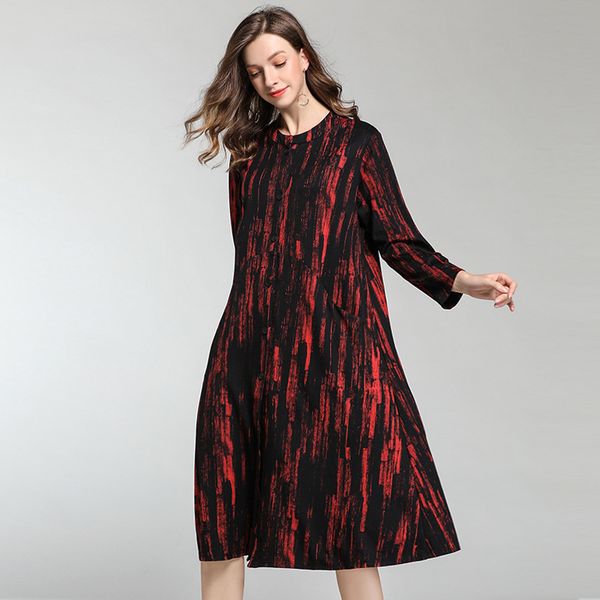 big yards dresses fat mm2021 autumn and winter large women's slim standing collar printing long sleeve children 7070a
big yards dresses fat mm2021 autumn and winter large women's slim standing collar printing long sleeve children 7070a