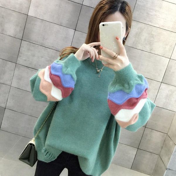 women's sweaters women winter o-neck sweater pullovers knitwear loose knitted jumpers cxz, White;black
women's sweaters women winter o-neck sweater pullovers knitwear loose knitted jumpers cxz, White;black