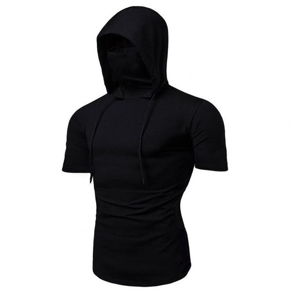 men's hoodies & sweatshirts workout sweatshirt men face cover solid color drawstring hooded pullovers tshirt short sleeve male sports o, Black
men's hoodies & sweatshirts workout sweatshirt men face cover solid color drawstring hooded pullovers tshirt short sleeve male sports o, Black