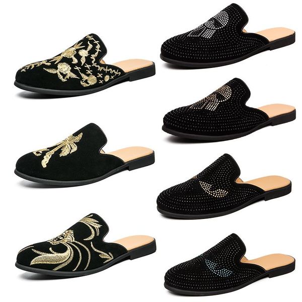 luxury brand designer mens slippers rhinestones embroidered loafers flats mules casual shoes slipper black slip-on shoes slides
luxury brand designer mens slippers rhinestones embroidered loafers flats mules casual shoes slipper black slip-on shoes slides