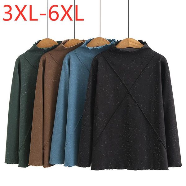women's t-shirt 2021 ladies autumn winter plus size basic for women large long sleeve black sequins turtleneck 3xl 4xl 5xl 6xl, White
women's t-shirt 2021 ladies autumn winter plus size basic for women large long sleeve black sequins turtleneck 3xl 4xl 5xl 6xl, White