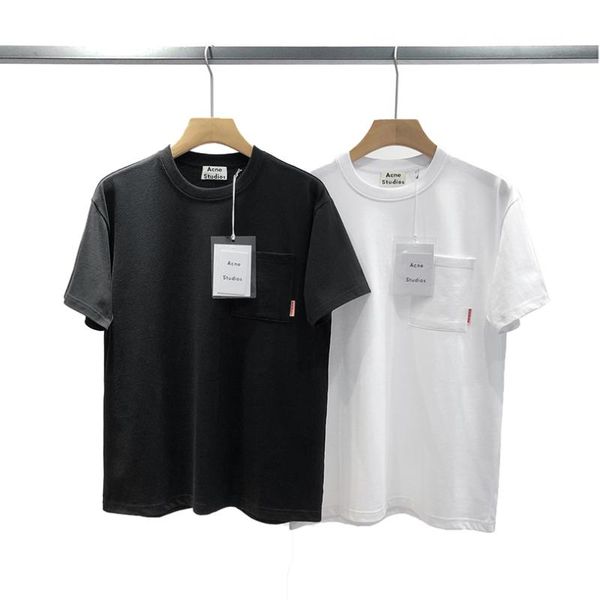 men's t-shirts super summer loose casual pocket and women's pure color simple short-sleeved for men, White;black
men's t-shirts super summer loose casual pocket and women's pure color simple short-sleeved for men, White;black