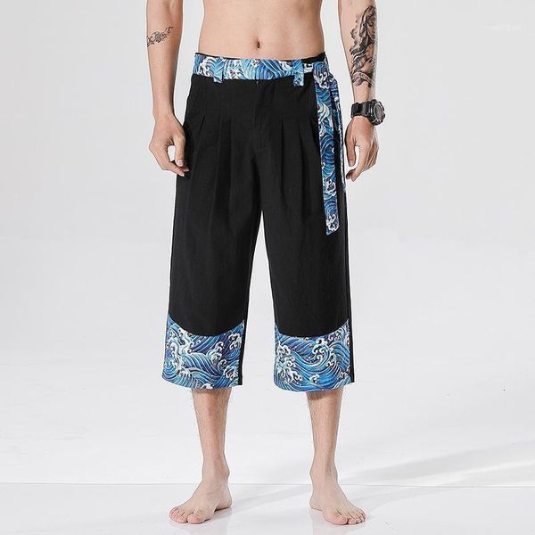 men's pants men japanese style kimono cardigan homme chinese clothing print wave cotton loose plus bottoms trousers1 men's, Black
men's pants men japanese style kimono cardigan homme chinese clothing print wave cotton loose plus bottoms trousers1 men's, Black