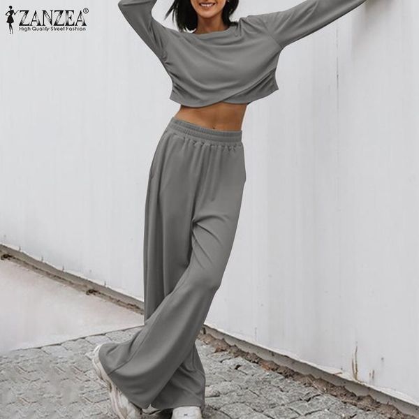 women's two piece pants women casual 2 suit pullover sets fashion solid short blouse and wide leg pant autumn ol long irreguar suits, White
women's two piece pants women casual 2 suit pullover sets fashion solid short blouse and wide leg pant autumn ol long irreguar suits, White