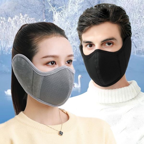 berets winter warm earmuffs two-in-one face masks dust-proof cold-proof riding outdoor accessories, Blue;gray
berets winter warm earmuffs two-in-one face masks dust-proof cold-proof riding outdoor accessories, Blue;gray
