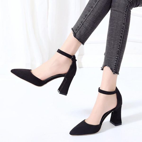 dress shoes korean stylish high heels women's pumps chaussure femme sweet suede platform calzado french style buckle mary janes, Black
dress shoes korean stylish high heels women's pumps chaussure femme sweet suede platform calzado french style buckle mary janes, Black