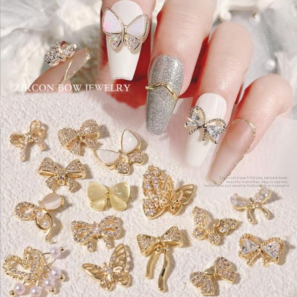 1pieces pendant chain 3d alloy butterfly nail art zircon crystal pearl metal manicure nails diy accessories decoration est decorations, Silver;gold
1pieces pendant chain 3d alloy butterfly nail art zircon crystal pearl metal manicure nails diy accessories decoration est decorations, Silver;gold