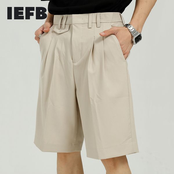 iefb men's wear summer suit shorts loose korean trend personality solid color business knee length pants male 9y7448 210524, White;black
iefb men's wear summer suit shorts loose korean trend personality solid color business knee length pants male 9y7448 210524, White;black