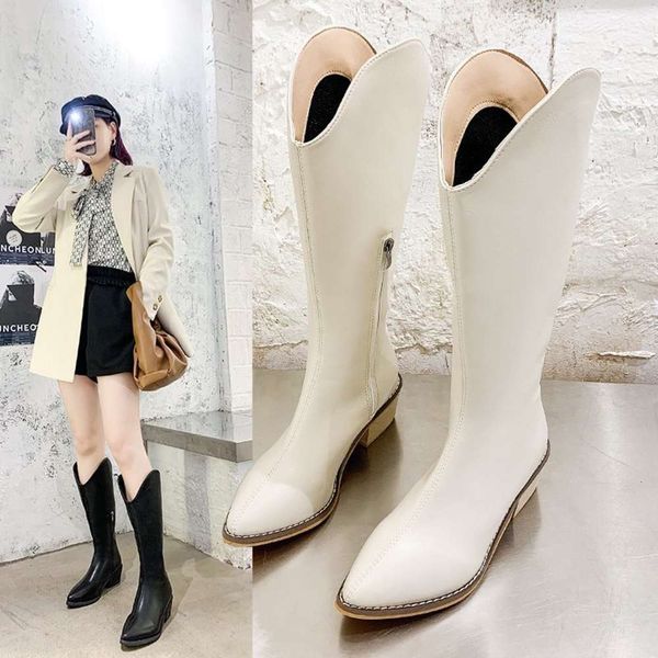 knight boots women soft leather thick heel high below the knee long warm autumn and winter fashion, Black
knight boots women soft leather thick heel high below the knee long warm autumn and winter fashion, Black