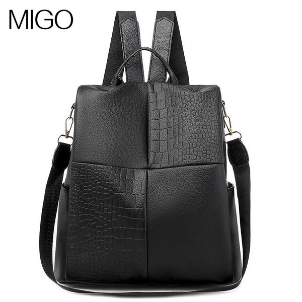 backpack 2021 splicing soft leather anti theft leisure large capacity
backpack 2021 splicing soft leather anti theft leisure large capacity