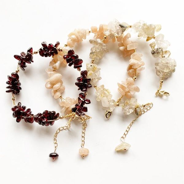 garnet crystal beads sunstone bracelet gold rutilated quartz chips tumble stones 14k wire wrapped handmade 1 piece decorative objects & figu
garnet crystal beads sunstone bracelet gold rutilated quartz chips tumble stones 14k wire wrapped handmade 1 piece decorative objects & figu