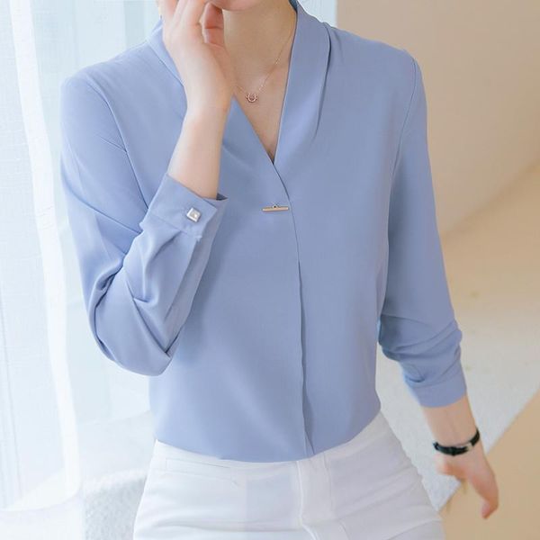 women's blouses & shirts shirt long sleeve fashion ol temperament v-neck interview formal wear white business workwear slim fit work
women's blouses & shirts shirt long sleeve fashion ol temperament v-neck interview formal wear white business workwear slim fit work