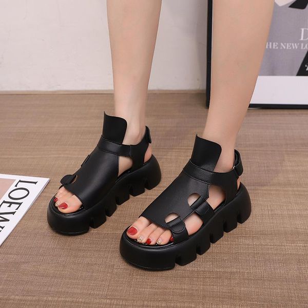 sandals female summer students korean fashion thick-soled comfortable roman shoes women, Black
sandals female summer students korean fashion thick-soled comfortable roman shoes women, Black