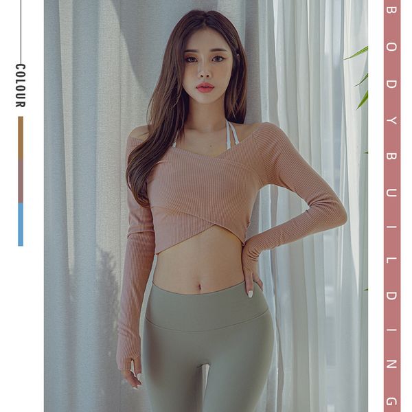 tail korean version long swallow sleeve waist yoga women's fashion slim professional sports fitness suit, Gray
tail korean version long swallow sleeve waist yoga women's fashion slim professional sports fitness suit, Gray