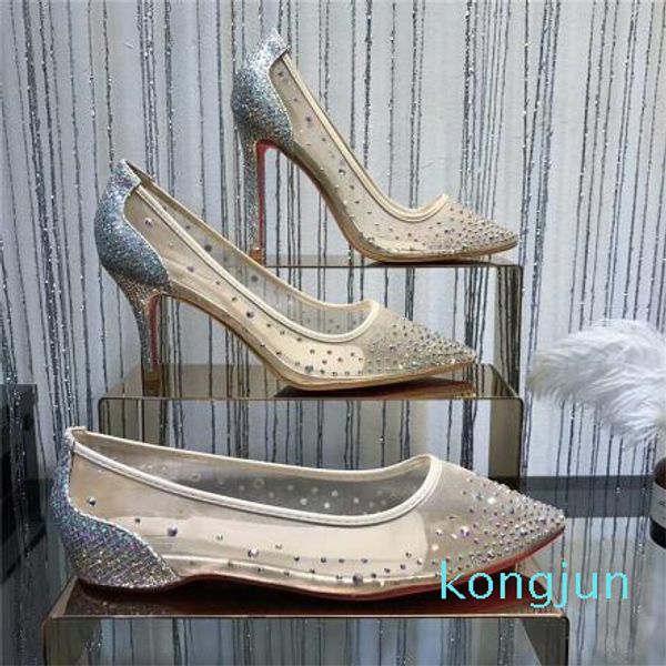 fashion women pumps peep toe crystal buckle strap party wedding shoes golden air mesh see-through ankle strap dress shoes, Black
fashion women pumps peep toe crystal buckle strap party wedding shoes golden air mesh see-through ankle strap dress shoes, Black