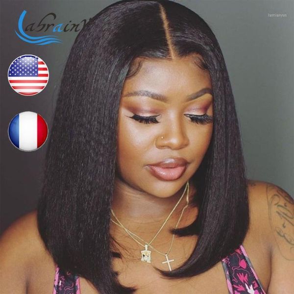 kinky straight wig bob hd 13x6 lace closure front wigs 1b natural color frontal human hair pre plucked wig1, Black;brown
kinky straight wig bob hd 13x6 lace closure front wigs 1b natural color frontal human hair pre plucked wig1, Black;brown