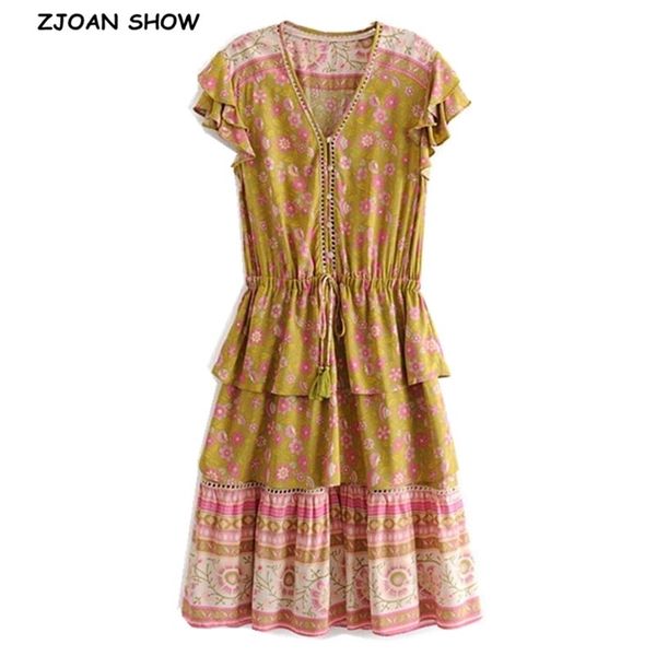 bohemian women orange floral print short sleeve dress open button v neck tassel lacing up hollow out lace ruffle holiday dresses 210429, Black;gray
bohemian women orange floral print short sleeve dress open button v neck tassel lacing up hollow out lace ruffle holiday dresses 210429, Black;gray