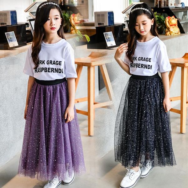 kids girls stars sequined tulle long skirts teenager ball gown tutu and student girl mesh for party, Blue
kids girls stars sequined tulle long skirts teenager ball gown tutu and student girl mesh for party, Blue