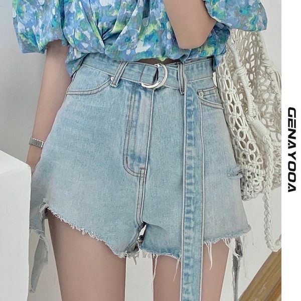 women's shorts genayooa summer jean women casual slim high waisted skinny light blue short pants ladies female streetwear korean, White;black
women's shorts genayooa summer jean women casual slim high waisted skinny light blue short pants ladies female streetwear korean, White;black