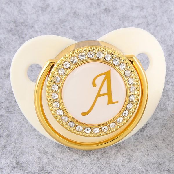 pacifiers# white chupetes bling para bebes golden stamp initial letters baby pacifier 0-12 months infant soother nipple drop
pacifiers# white chupetes bling para bebes golden stamp initial letters baby pacifier 0-12 months infant soother nipple drop