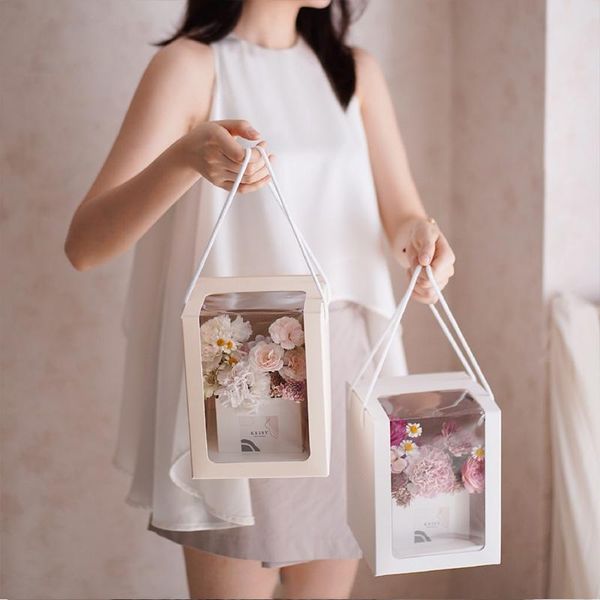 flower box handbag bouquet packaging clear window transparant square shape portable gift packing boxes for girlfriend gifts bags wrap
flower box handbag bouquet packaging clear window transparant square shape portable gift packing boxes for girlfriend gifts bags wrap