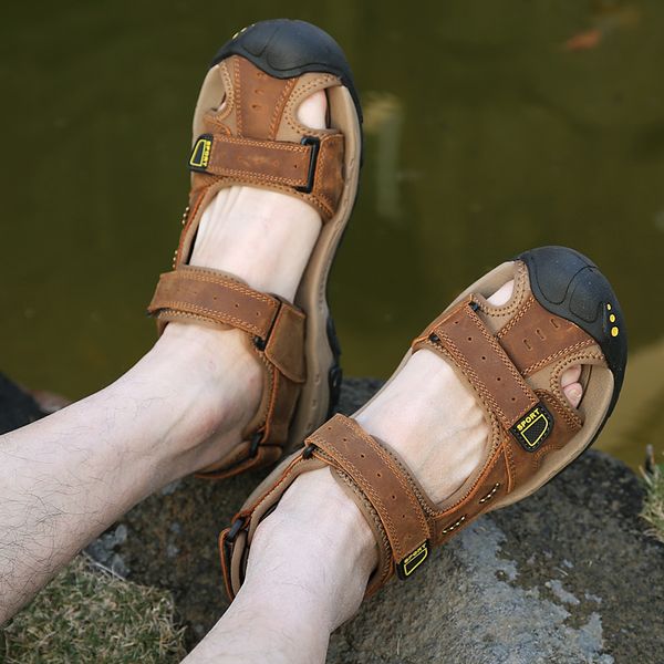 mens sandals mens beach sandals for men summer leather shoes man outdoor wading sandals gladiator sapatos para hombre, Black
mens sandals mens beach sandals for men summer leather shoes man outdoor wading sandals gladiator sapatos para hombre, Black