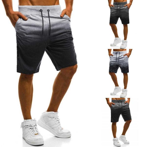 men fashion gradient sports shorts stylish with pocket for daily casual wear running fitness jogging workout gym clothing, White;black
men fashion gradient sports shorts stylish with pocket for daily casual wear running fitness jogging workout gym clothing, White;black