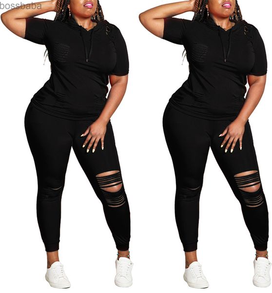 women's two piece pants plus size clothing 2 set new fashion casual solid hole stitching outfits with hat 815 0ri7, White
women's two piece pants plus size clothing 2 set new fashion casual solid hole stitching outfits with hat 815 0ri7, White