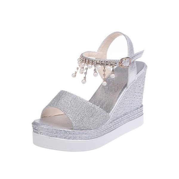 dress shoes 2021 women wedge sandals summer bead studded detail platform buckle strap peep toe thick bottom casual ladie, Black
dress shoes 2021 women wedge sandals summer bead studded detail platform buckle strap peep toe thick bottom casual ladie, Black