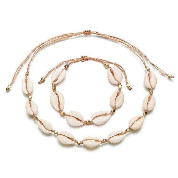 summer natural cowrie shell women bracelet necklace jewelry set beach charm bracelets, Golden;silver
summer natural cowrie shell women bracelet necklace jewelry set beach charm bracelets, Golden;silver
