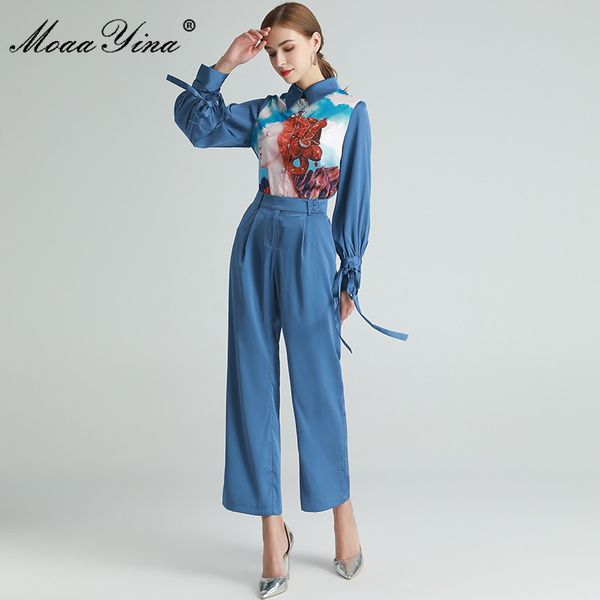 fashion set spring women's long sleeve character print blouses +trousers comfortable two-piece set 210524, White
fashion set spring women's long sleeve character print blouses +trousers comfortable two-piece set 210524, White