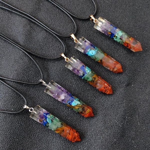 pendant necklaces orgonite 7 chakra natural stone necklace for women men irregular pendulum tapered resin healing meditation gift, Silver
pendant necklaces orgonite 7 chakra natural stone necklace for women men irregular pendulum tapered resin healing meditation gift, Silver
