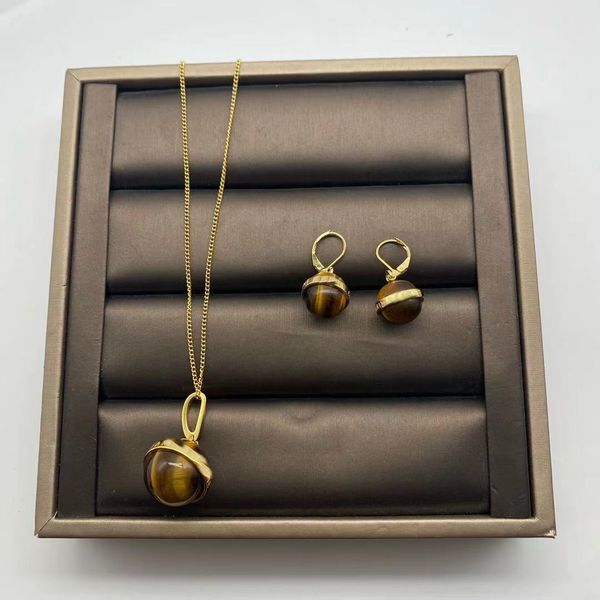 celi tiger's ball drop necklace net red same temperament fashionable cat's eye stone earrings female, Silver
celi tiger's ball drop necklace net red same temperament fashionable cat's eye stone earrings female, Silver