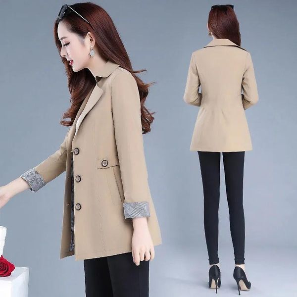 women's trench coats lined spring fall women coat fashion suit collar single breasted windbreakers woman plus size overcoat femmin 6xl, Tan;black
women's trench coats lined spring fall women coat fashion suit collar single breasted windbreakers woman plus size overcoat femmin 6xl, Tan;black