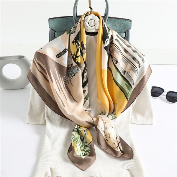 scarves 2021 spring silk scarf for women 90cm square hijab shawl lady wrap design print soft large pashmina bandana, Blue;gray
scarves 2021 spring silk scarf for women 90cm square hijab shawl lady wrap design print soft large pashmina bandana, Blue;gray