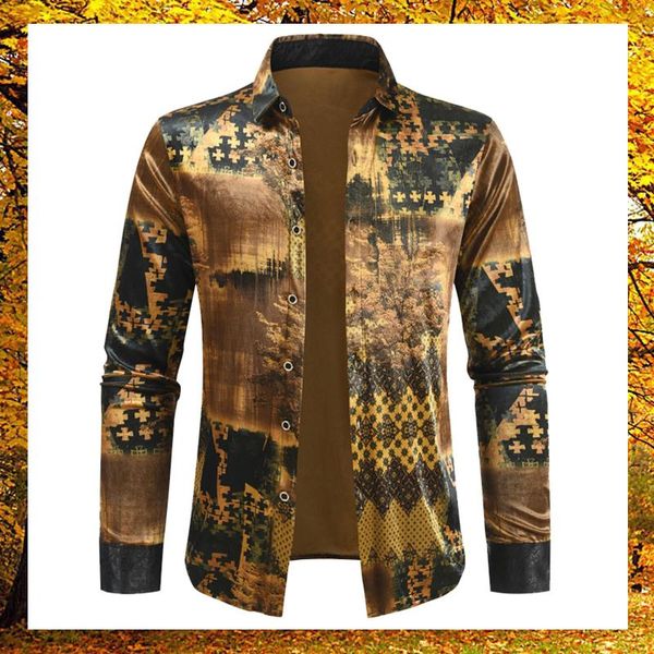 men's casual shirts men autumn winter long sleeve turn-down collar fashion printing pleuche button blouses, White;black
men's casual shirts men autumn winter long sleeve turn-down collar fashion printing pleuche button blouses, White;black
