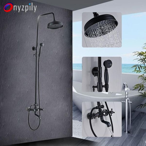 onyzpily bathtub shower faucet set 8" orb 3 waterway &cold water mixer double handle tap wall mounted torneiras bathroom sets
onyzpily bathtub shower faucet set 8" orb 3 waterway &cold water mixer double handle tap wall mounted torneiras bathroom sets