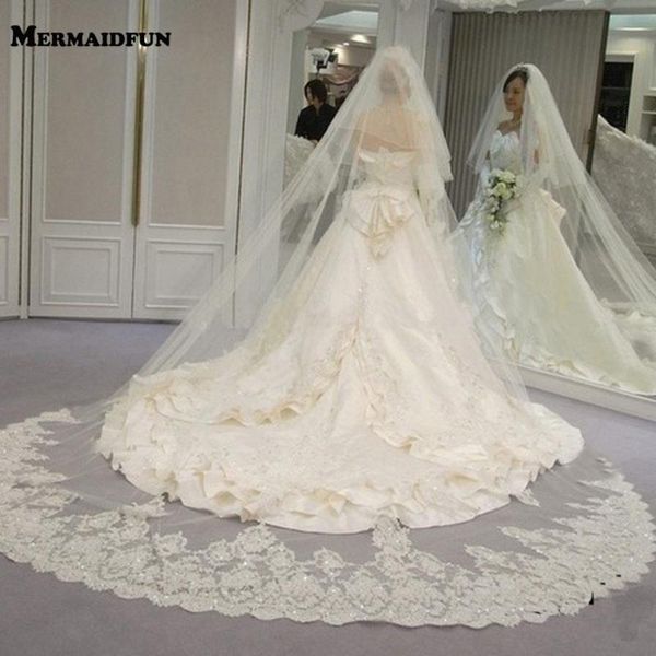 bridal veils velos de novia long lace wedding veil 2 layers with comb 300cm cathedral 2t welon slubny, Black
bridal veils velos de novia long lace wedding veil 2 layers with comb 300cm cathedral 2t welon slubny, Black