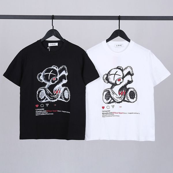 summer new daily leisure fashion brand graffiti bear print ins harajuku men's and women's matching t-shirt for men, White
summer new daily leisure fashion brand graffiti bear print ins harajuku men's and women's matching t-shirt for men, White