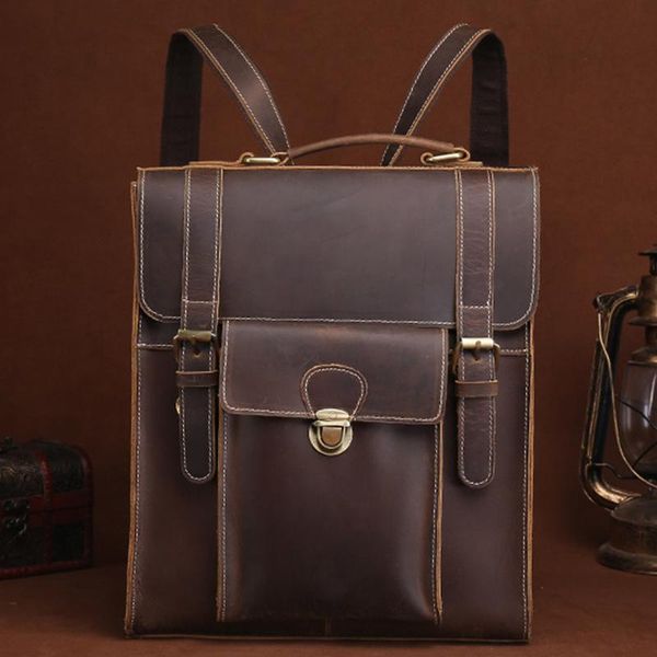 backpack genuine leather men motorcycle vintage large capacity male travel backpacks fashion laporganizer bags
backpack genuine leather men motorcycle vintage large capacity male travel backpacks fashion laporganizer bags