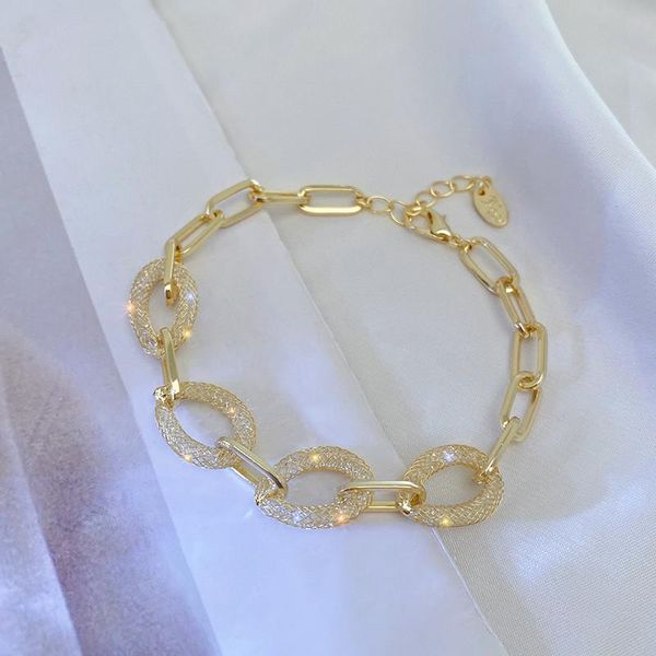 link, chain 2021 simple crystal zircon bracelet for women fashion exquisite korean cuff lucky jewelry anniversary gift, Black
link, chain 2021 simple crystal zircon bracelet for women fashion exquisite korean cuff lucky jewelry anniversary gift, Black