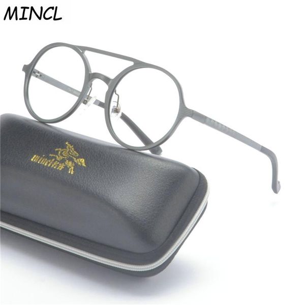 fashion sunglasses frames retro round dual-beam aluminum magnesium glasses frame women men optical spectacle eyeglasses eyewear plain fml, Black
fashion sunglasses frames retro round dual-beam aluminum magnesium glasses frame women men optical spectacle eyeglasses eyewear plain fml, Black